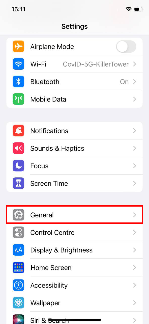 select general settings