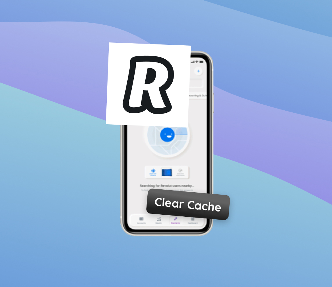 clear revolut cache on iphone